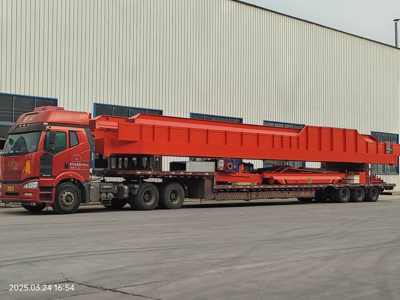 通用橋式起重機 QDXX32/5t—19.5m 電動單梁橋式起重機 2臺 LD10t—16.5m 制作完成，發(fā)往河北石家莊交付客戶使用。